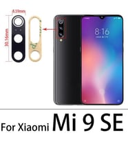 Tkgz Xiaomi Mİ9 SE Arka Kamera Camı Lens Yapışkanlı