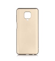 Xiaomi Redmi Note 9S Kılıf Soft Mat Premier Case (Gold)
