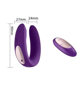 Astarte Satisfyer Double Plus USB Şarjlı 10 Titreşimli Uzaktan Kumandalı Vibratör