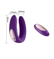 Astarte Satisfyer Double Plus USB Şarjlı 10 Titreşimli Uzaktan Kumandalı Vibratör