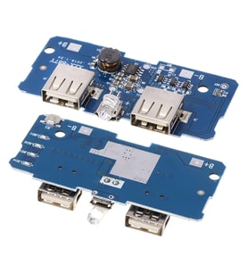 LİTYUM BATARYA MİKRO USB İKİ PORT 5V 2A POWERBANK DEVRESİ (4767)