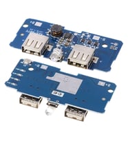 LİTYUM BATARYA MİKRO USB İKİ PORT 5V 2A POWERBANK DEVRESİ (4767)