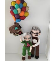 Carl ve Ellie Amigurumi Organik Oyuncak