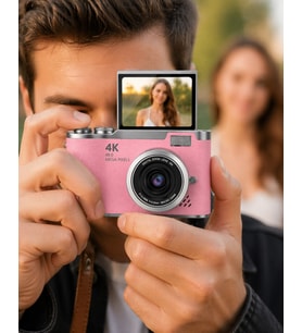 Yeni Nesil Dijital Kamera 48 MP Selfie Vlog Kamera Flip Screen Zoomlu