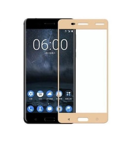 Nokia 5 Gold Renk Tam Kaplama 3D Ekran Koruyucu (Şeffaf)