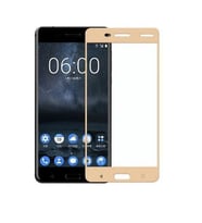 Nokia 5 Gold Renk Tam Kaplama 3D Ekran Koruyucu (Şeffaf)