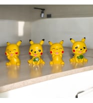 4 ADET PİKACHU POKEMON BİBLO DEKORATİF BİBLO NOEL SÜSLERİ YILBAŞI HEDİYELERİ  VİTRİN DEKOR