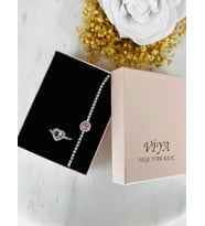 Love 2'li Set Bileklik Yüzük Set Sevgiliye Kız Arkadaşa Hediye (Silver)