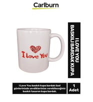 Özel Üretim Sevgiliye Eşe Arkadaşa Hediye Seni Seviyorum Temalı  I Love You Baskılı Bardak Kupa