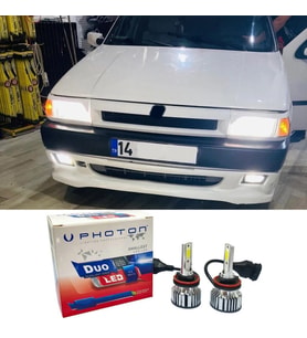 Fiat Uno Led Xenon Sis Farı Ampulü H3 Duo Yeni Seri Beyaz