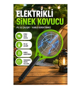 Taşınabilir Elektrikli Sinek Kovucu Pil ile Çalışan Balkon Bahçe ve Kamp Modeli