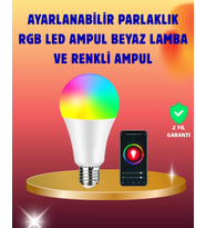 Enerji Verimli Akıllı Led Ampul, Uzaktan Kontrol Özellikli