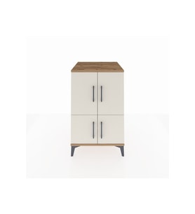 Kronos Komodin 2 Raflı 4 Kapaklı 60x59x96 Çam-Aytaşı