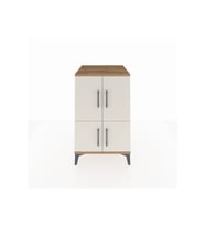 Kronos Komodin 2 Raflı 4 Kapaklı 60x59x96 Çam-Aytaşı