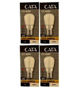 Cata CT-4261 2W 6500K (Beyaz Işık) E14 Duylu Mini Led Ampul (4 Adet)