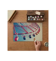 Dönmedolap Rengarenk Dolaplar Tasarımı 240 parça Ahşap Puzzle Ahşap Kutuda MP00181