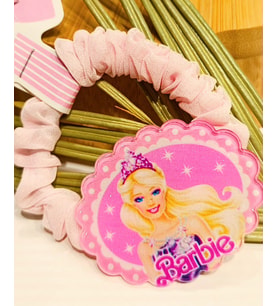 Monalisa Home Lüks Barbie Figürlü Tül Lastik Toka