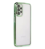 Newface Samsung Galaxy A23 4G Kılıf Razer Lensli Silikon - Yeşil