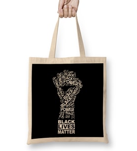 Black Lives Matter Exclusive Bez Çanta Uzun Saplı