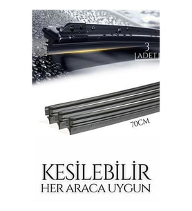 TransForMacion Kesilebilir 70 cm Silecek Lastiği 3 lü set 429060