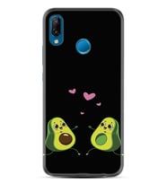 Huawei P20 Lite Mate 10 20 Lite Pro P40 Lite KılıfDesemli Silikon Aşık Avokadolar 1642
