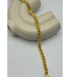 22K Altın Kaplama Zincir Bileklik Küçük Boy - 25-22k12 (Gold)