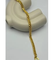 22K Altın Kaplama Zincir Bileklik Küçük Boy - 25-22k12 (Gold)