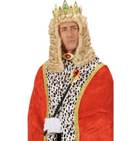 Kırmızı Topuzlu Kral Asası Kraliyet Asası 40 Cm 1 Adet