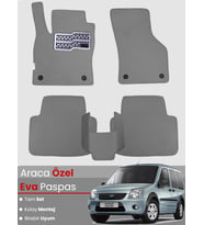 FORD CONNECT (2002-2013) Uyumlu EVA Paspas Tam Set–Araca Özel,Su Geçirmez,Kolay Montaj