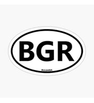 Bulgaristan Çıkartması Ülke Kodu Sticker Araba oto Etiket 13CM