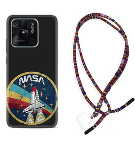 Xiaomi Poco X3 Pro M4 Pro X4 Pro C40 10C Kılıf Boyun Asklı Rasta Silikon Nasa 1326