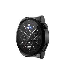 Huawei Watch GT 3 Pro 46mm Uyumlu Zore Watch Gard 02 Koruyucu Silikon (Siyah)