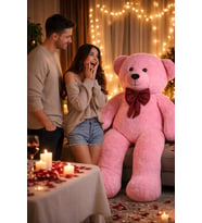 Sevgiliye Romantik Hediye: 140 cm Büyük Boy Peluş Oyuncak (Pembe)