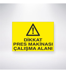 Dikkat Pres Makinası Çalışma Alanı 21x28 Arkası Yapışkanlı Levha
