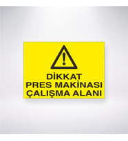 Dikkat Pres Makinası Çalışma Alanı 21x28 Arkası Yapışkanlı Levha