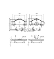 Bosch 0986494453 Ön Balata Doblo 1.4 1.3d 1.6d 2.0d 10 Combo 1.4 12 1.3cdti 12 1.6cdti 12 2