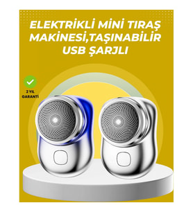 Mey İthalat® Taşınabilir, cep boyunda, şarjlı elektrikli tıraş makinesi