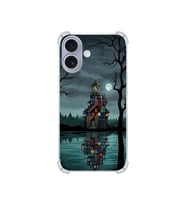 PrintiFy Apple iPhone 17 ile Uyumlu Simya Serisi Gölge Ve Cam Tasarımlı Uv Baskılı Köşe Korumalı Antişok Kılıf