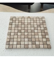 Traverten Eskitme Mozaik 30x30 Fileli