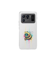 Xiaomi Mi 11 Ultra ile uyumlu Splash arı tasarımlı şeffaf silikon kılıf