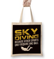 Skydiving Skydiver Parachuting Airplane Parachute Free Fall Bez Çanta Uzun Saplı