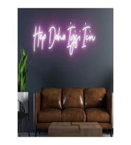 Hep Daha İyisi İçin Yazılı Neon Tabela