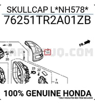 Honda Civic Ayna Kapağı 2012/15Astarlı Sdn Sol (Oem No:76251Tr2A01Zb)