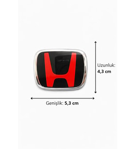 Honda Accord Jazz CR-V CRZ S2000 City Uyumlu Direksiyon Logosu Boy 5,3 X 4,3 cm