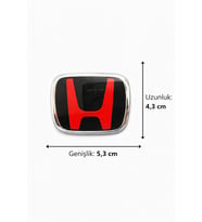 Honda Accord Jazz CR-V CRZ S2000 City Uyumlu Direksiyon Logosu Boy 5,3 X 4,3 cm