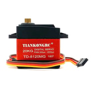 TD-8120MG 20kg 180 Derece Metal Dişli Servo Motor  20Kg Yüksek Tork Su Geçirmez Çift Rulman Dijital