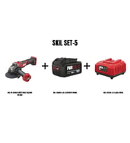 SKIL Set-5 (SKIL XP 3930CB AKÜLÜ AVUÇ TAŞLAMA 125 MM+4,Ah Li BATARYA PROMO+2,4 A ŞARJ CİHAZI)