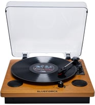 Soprano Ahşap Pikap Plak Çalar Retro Bluetooth Usb SD Kart Aux Dahili Hoparlör