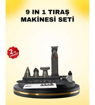 9’u 1 Arada Bakım Seti Güçlü Motorlu Saç Sakal Burun Kulak Trimmer
