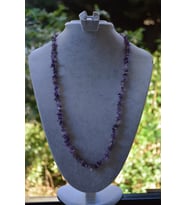 STONEAGE JEWELLERY Ametist Doğal Taş Bayan Kolye (Altın / Dore)